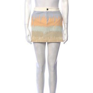 TIBI Printed Mini Skirt